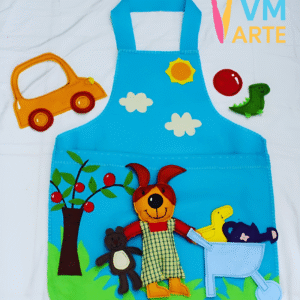 AVENTAL HISTORIAS FELTRO VM ARTE ARTESANATO