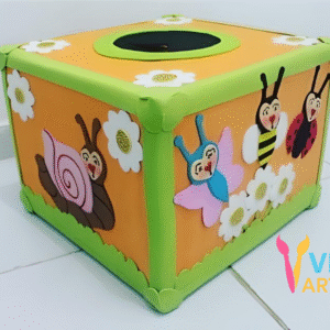 CAIXA MAGICA FELTRO EDUCATIVO VM ARTE ARTESANATO