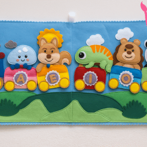 PAINEL VOGAIS FELTRO VM ARTE ARTESANATO