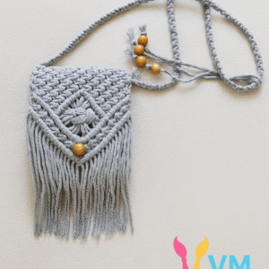 BOLSINHA MACRAME VM ARTE ARTESANATO