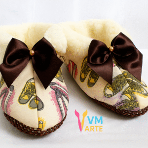 PANTUFA BOTINHA VM ARTE ARTESANATO